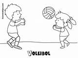 Voleibol Física Deporte Conmishijos sketch template