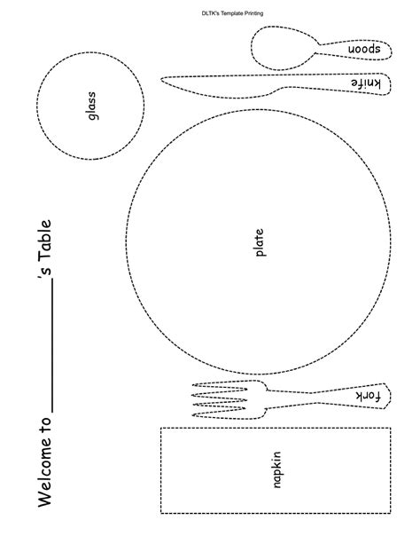 table setting diagram printable