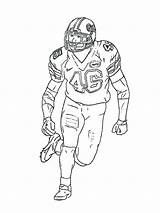 Coloring Football Player Pages Players Color Printable Florida Nfl Notre Dame Drawing Gators College Soccer Running Line Back Book Gator sketch template