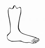 Foot Coloring Feet Color Clipartmag Clipart Pages sketch template