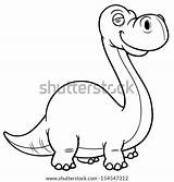 Dinosaur Vector Cartoon Illustration Coloring Book Stock Vectors Petrified Shutterstock Search sketch template