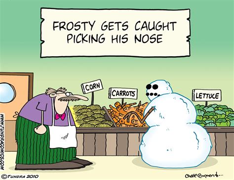 frosty  snowman  caught picking  nose motley news
