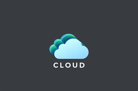 cloud logo images  vectors stock  psd