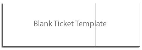 blank admission ticket template blank templates ideas