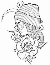Coloring Pages People Cute Adult Printable Color Cartoon sketch template
