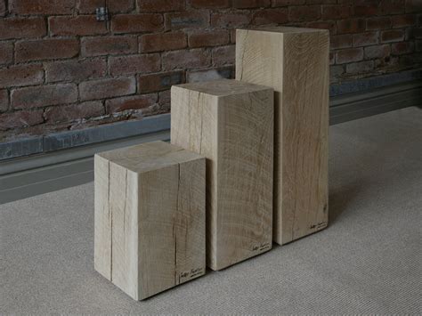 wooden plinths