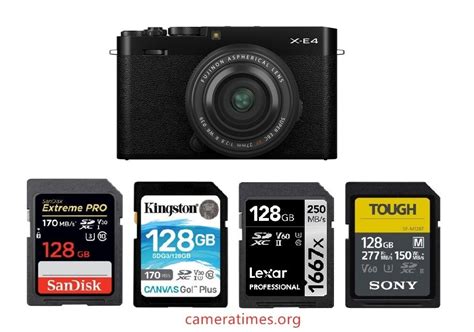 memory cards  fujifilm   camera times