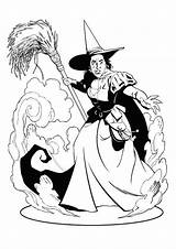 Coloring Wicked Witch Oz Wizard Pages Printable Color Sheets Colouring Print Books Kids Parentune Child Momjunction sketch template