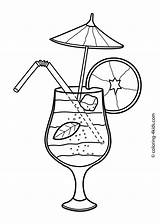 Coloring Pages Summer Kids Cocktail Colouring Printable Food Drinks Drawing Sheets Printables Season Easy Color Books Drawings Crafts Getdrawings Cocktails sketch template