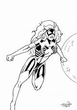 Spider Coloring Woman Pages Girl Inked Printable Template Getcolorings Color Deviantart Print Getdrawings sketch template