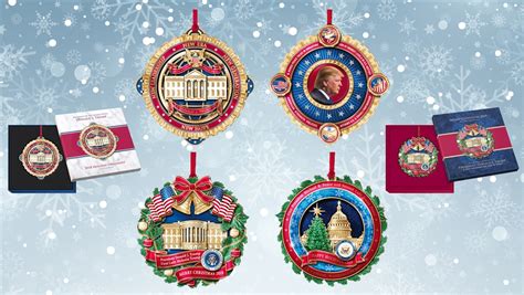 complete white house ornament coins collection   white house gift shop