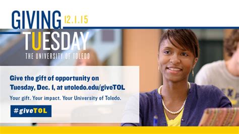ut engages alumni with first giving tuesday campaign utoledo news