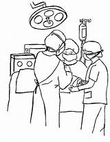 Ziek Operatie Quirofanos Krank Malade Ausmalbilder Ziekenhuis Malvorlagen Coloriages Animaatjes Zusje sketch template