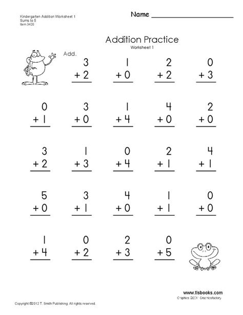 kindergarten addition worksheets    math pinterest