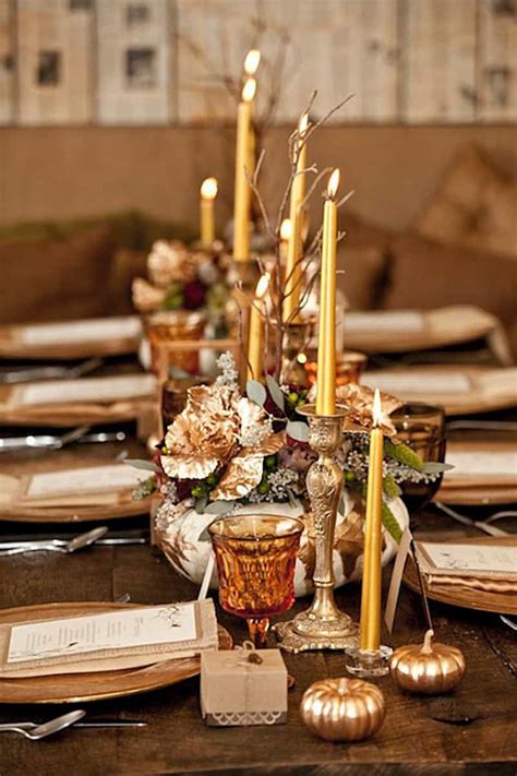 20 elegant thanksgiving table decorations ideas