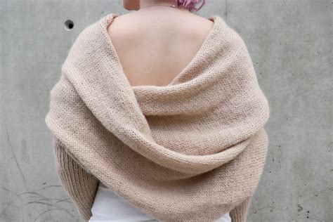 Wrap Me Up Sweater Scarf Knitting Pattern — Knitatude