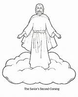 Jesus Lds Living Murrayandmathews Clouds sketch template