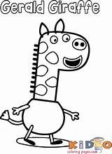Gerald Giraffe Peppa Kidocoloringpages sketch template