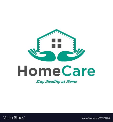 home care logo design inspiration royalty  vector image