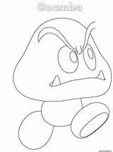 Goomba Colorino Coloriages Greatestcoloringbook Template sketch template