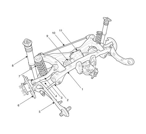 kia sportage components  components location rear suspension system suspension system