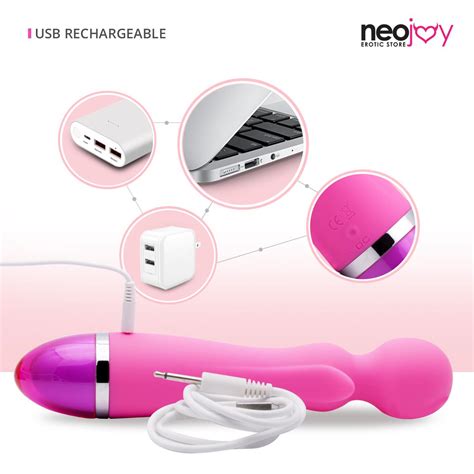 Neojoy 9 Function Wand Pink Waterproof Silicone