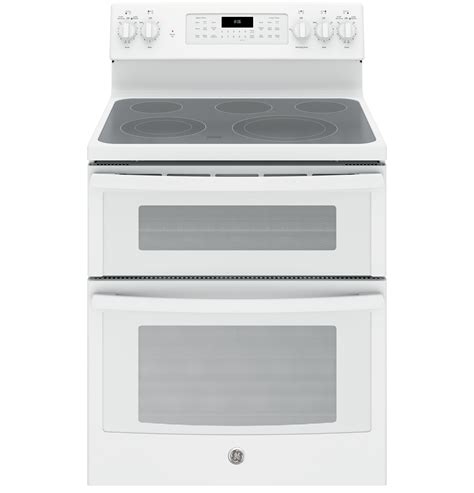 ge appliances jbdjww  cu ft freestanding electric double oven convection range white