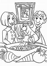Coloring Ratatouille Pages Kids Disney Cooking Printable Colouring Cartoon Sheets Printables 4kids sketch template