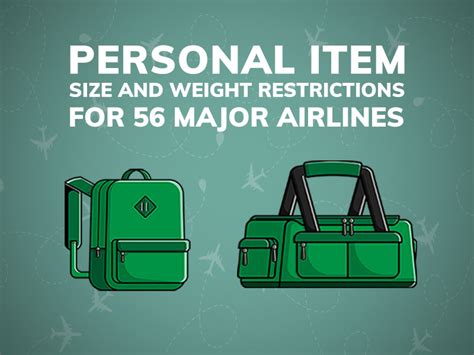 personal item size weight rules   major airlines cj