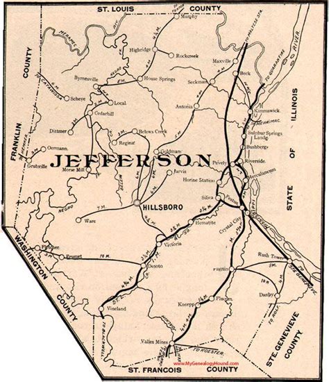 Jefferson Missouri 1879 Old Town Map Custom Print Cedar Co Old Maps