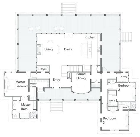 open house floor plan open floor house plans concept  offer easier conversation