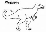 Allosaurus Coloring Kidsplaycolor Kids Pages sketch template