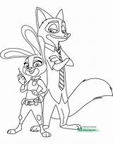 Coloring Zootopia Pages Disneyclips Judy Nick Hopps Disney Wilde Printable Sheets Print Fox Kids Cartoon Books sketch template