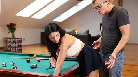 stuck4k pool game leads to adventurous fuck for the addictive player