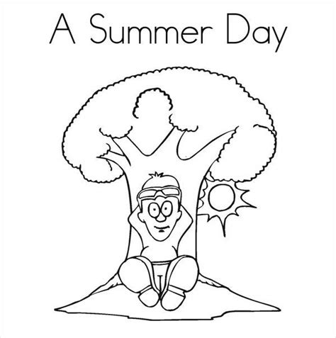 summer coloring pages  psd ai