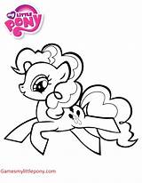 Pie Pinkie Pony Little Coloring Saute Pages sketch template