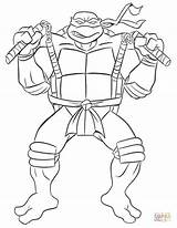 Ninja Donatello Coloring Pages Turtle Getdrawings Turtles sketch template