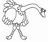 Desenho Avestruz Colorear Avestruces Ostrich Gazoon A61 sketch template