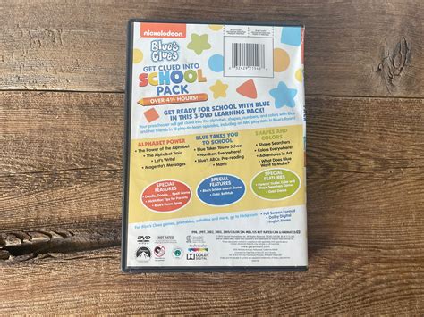 blues clues dvd  clued  school pack etsy canada