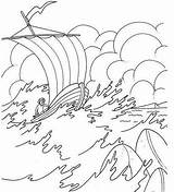Coloring Pages Storm Jesus Calms Sea Kids Calming Colouring School Sunday Bible Boat Wither Noah Crafts Followers His Sheets Crossed sketch template
