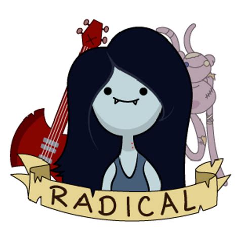 Adventure Time Marceline Radical Sticker Sticker Mania