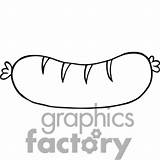 Sausage Sausages Template Coloring Clipart Pages sketch template