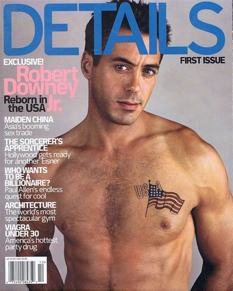 robert downey jr on the first details magazine cover after a redesign and relaunch october