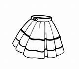 Skirt Colouring 4kids sketch template