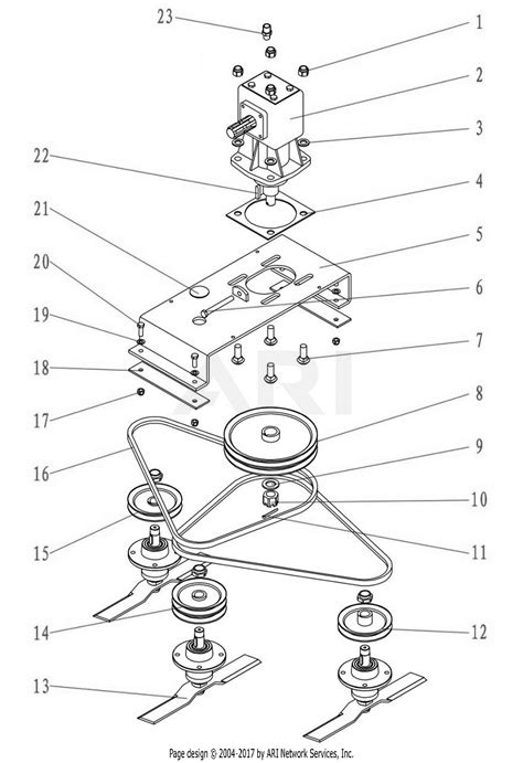 dr power  finish mower parts diagram   transmission assembly