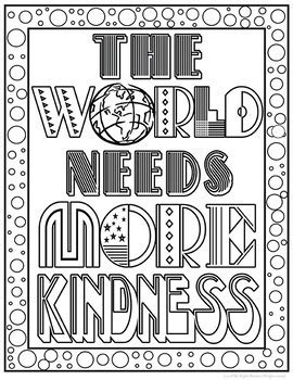 printable kindness coloring pages  preschoolers