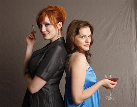 Double Trouble Christina Hendricks And Elizabeth Moss From Mad Men
