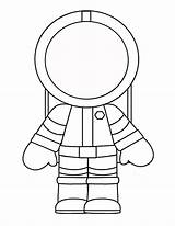 Astronaut Coloring Preschool Space Pages Astronauts Printables Choose Board Crafts sketch template