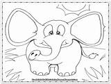 Elephant Printable Coloring Pages Kids Print sketch template