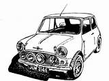 Mini Cooper Drawing Car Classic Drawings Etsy Voiture Sports Copper Decor Wall Side Cars Dessin Print Sport Austin Pages Tableau sketch template